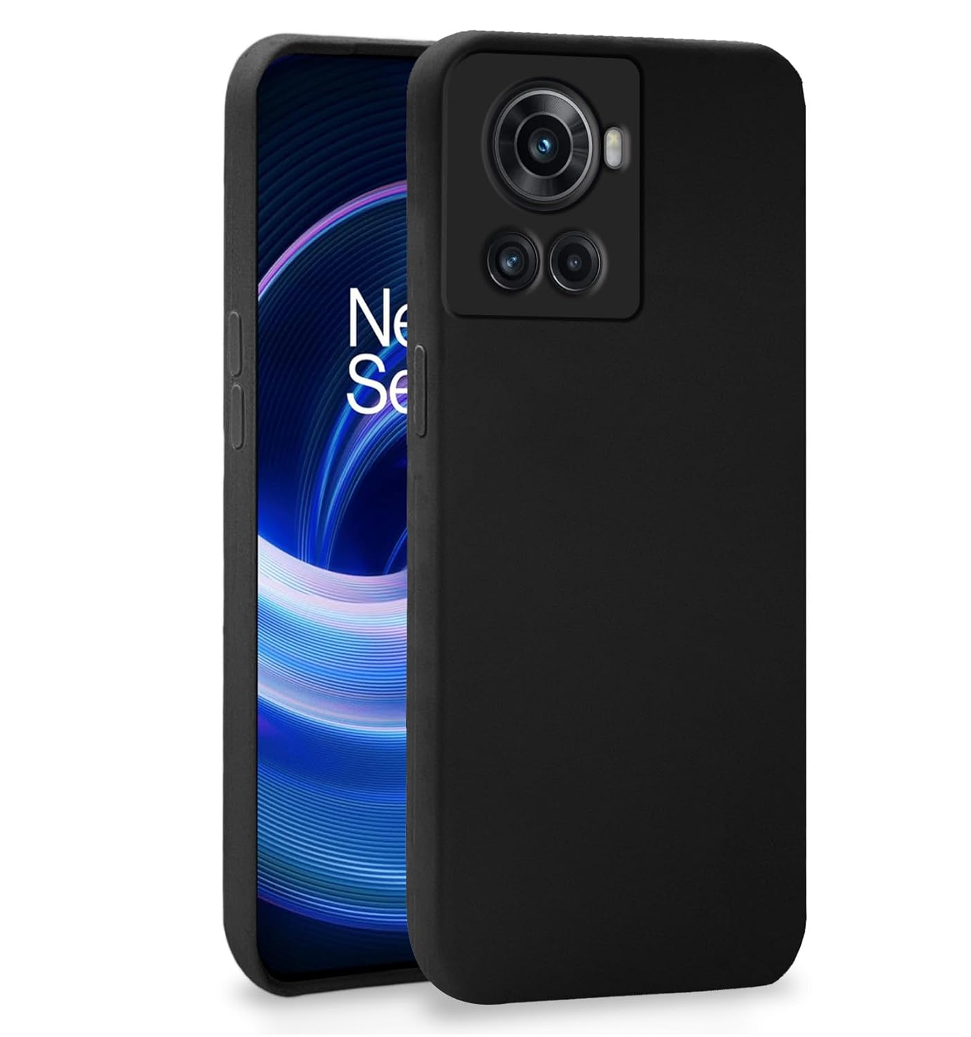 OnePlus 10R 5G ( Black Silicone Cover)