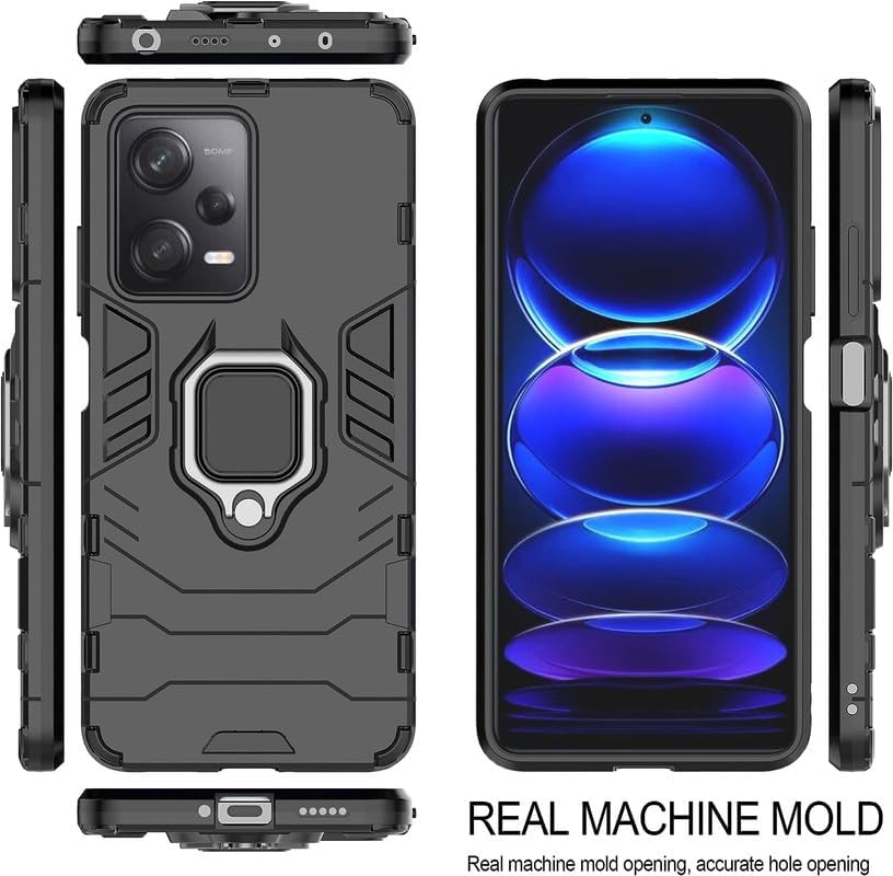 Hybrid Rugged Armor Kickstand Case for Redmi Note 12 5G