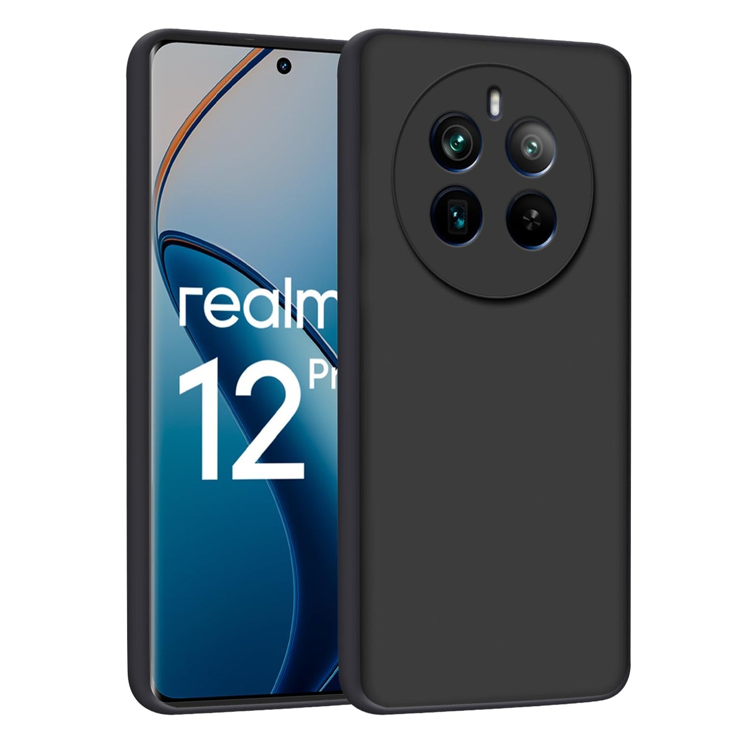 Realme P1 Pro 5G ( Black Silicone Cover)