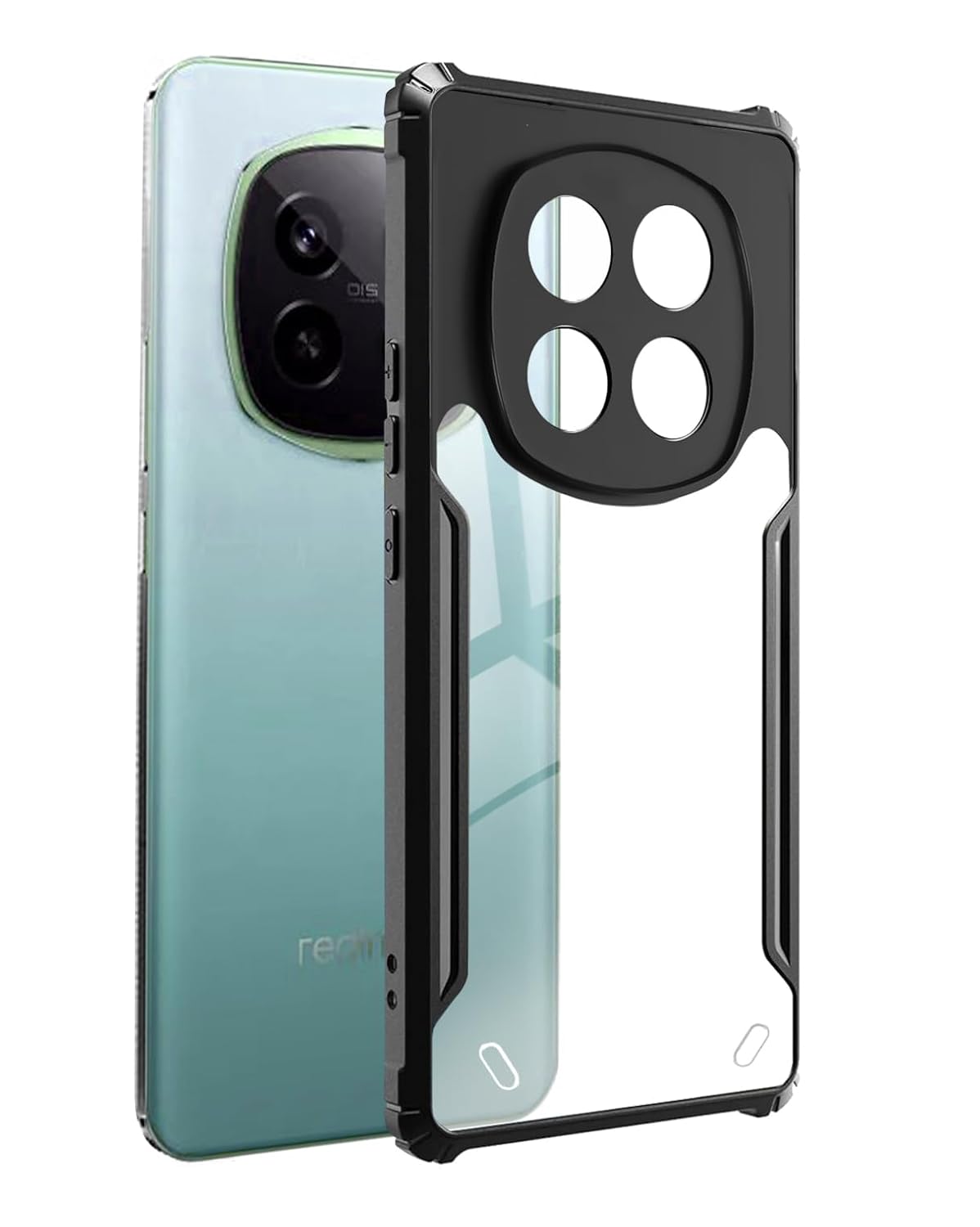 Realme P2 Pro 5G Back Cover (Black Bumper)