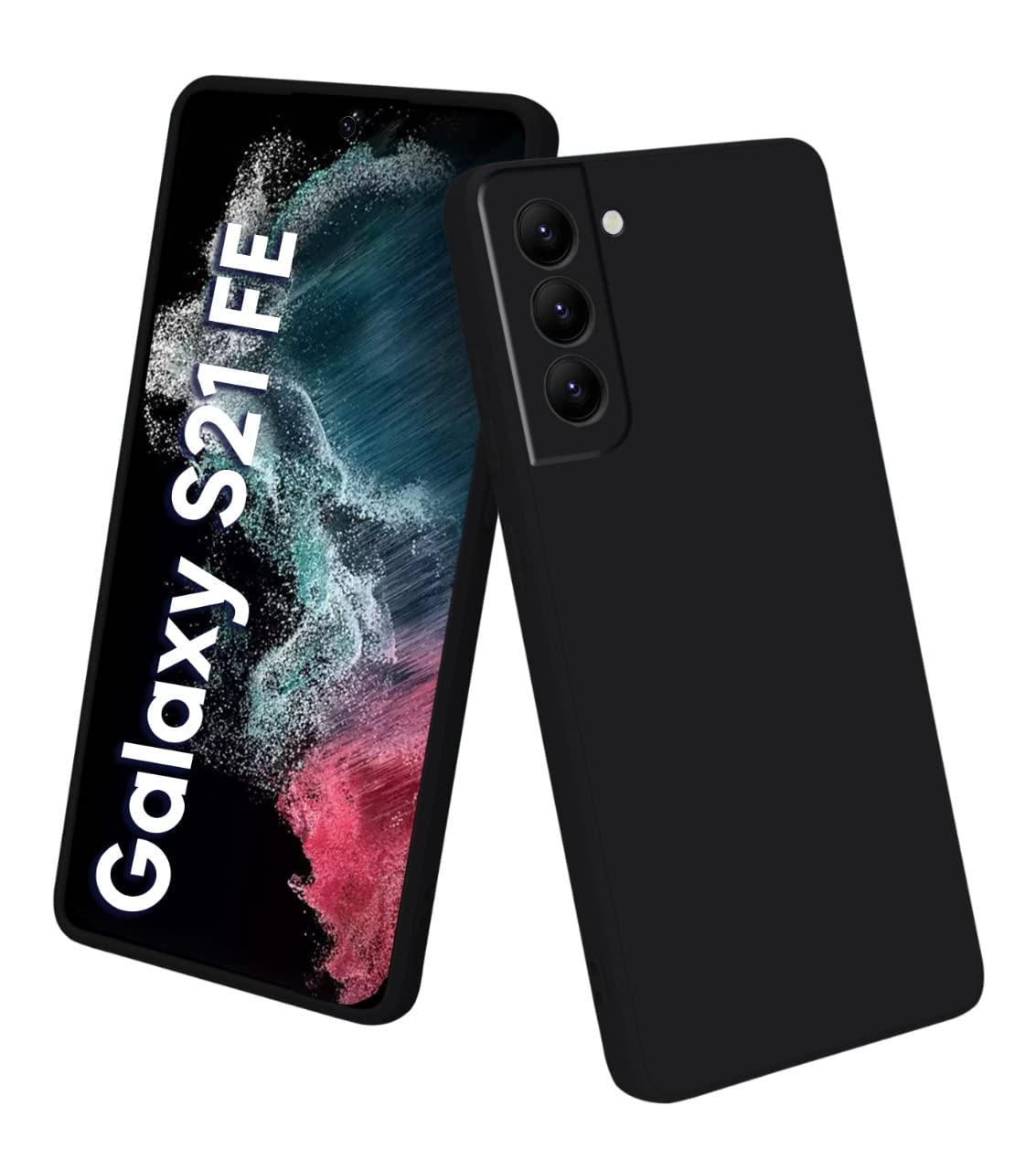 Samsung S21 FE (Black Silicone Cover)