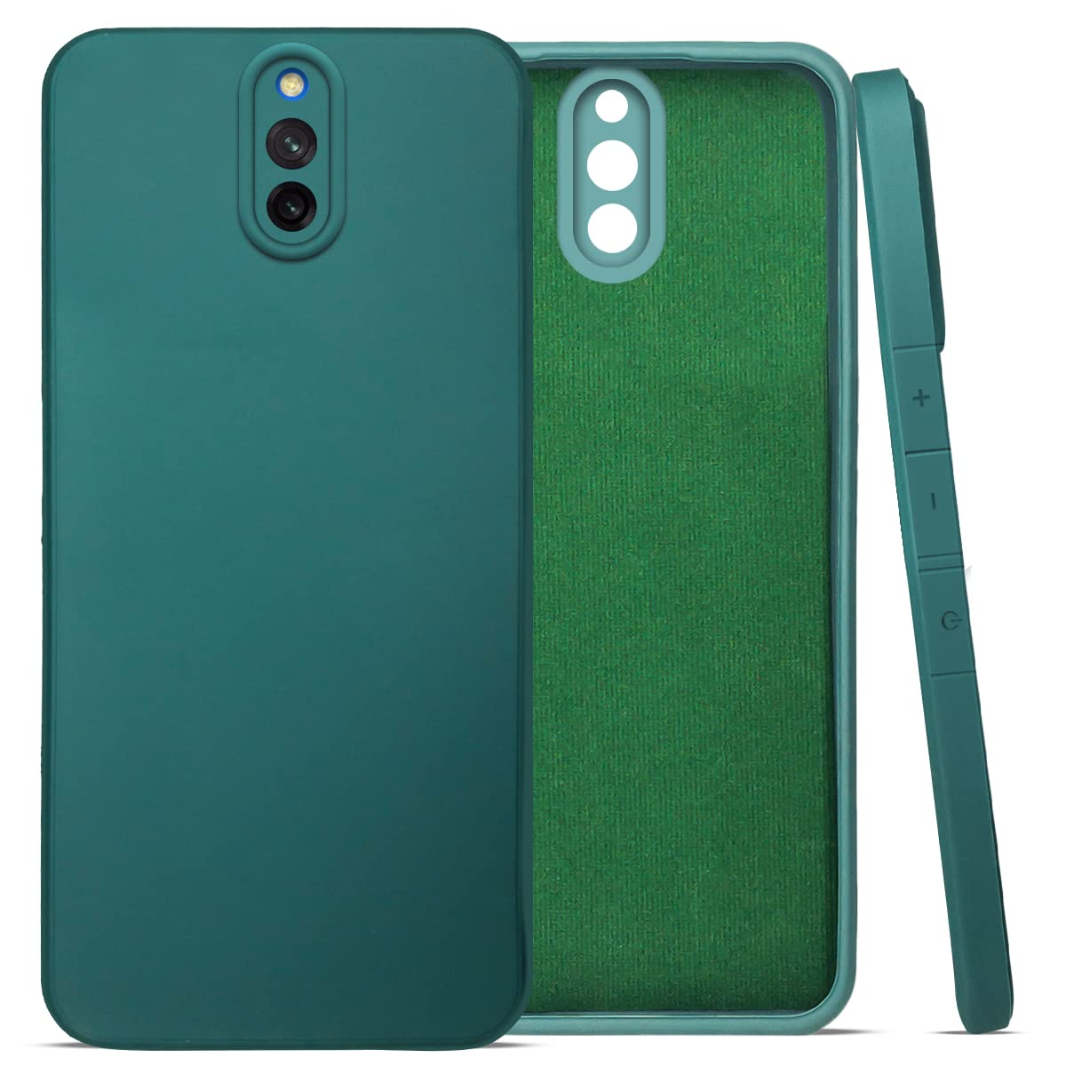 Mi Redmi 8A Dual Back Cover (Silicone + Inner Side Cloth) Soft