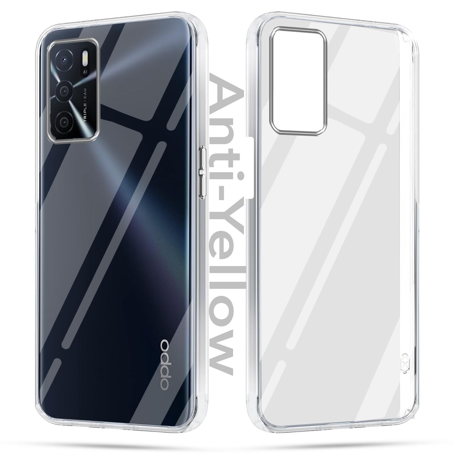 Oppo A16 (Lifetime Anti-Yellow Clear Back Cover)