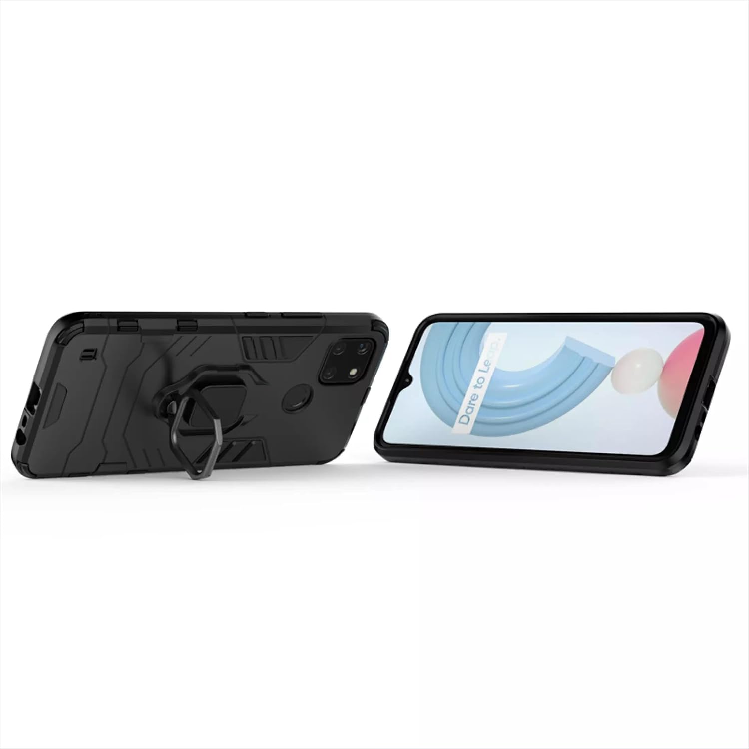 Hybrid Rugged Armor Kickstand Case for Realme C21Y/C25Y