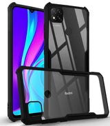 Redmi 9/ 9C Back Cover (Black Bumper)