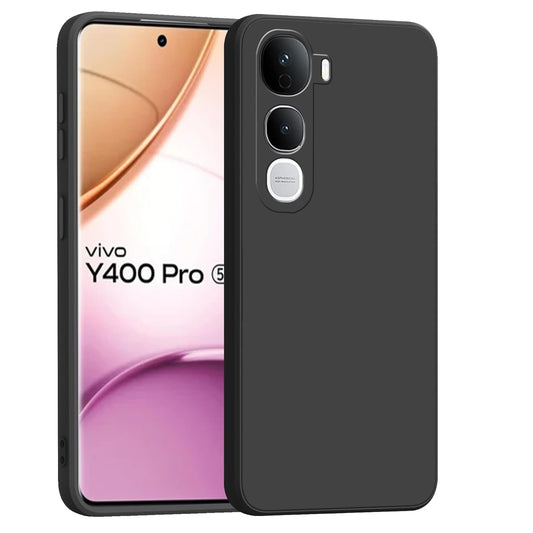 Vivo Y400 5G ( Black Silicone Cover)