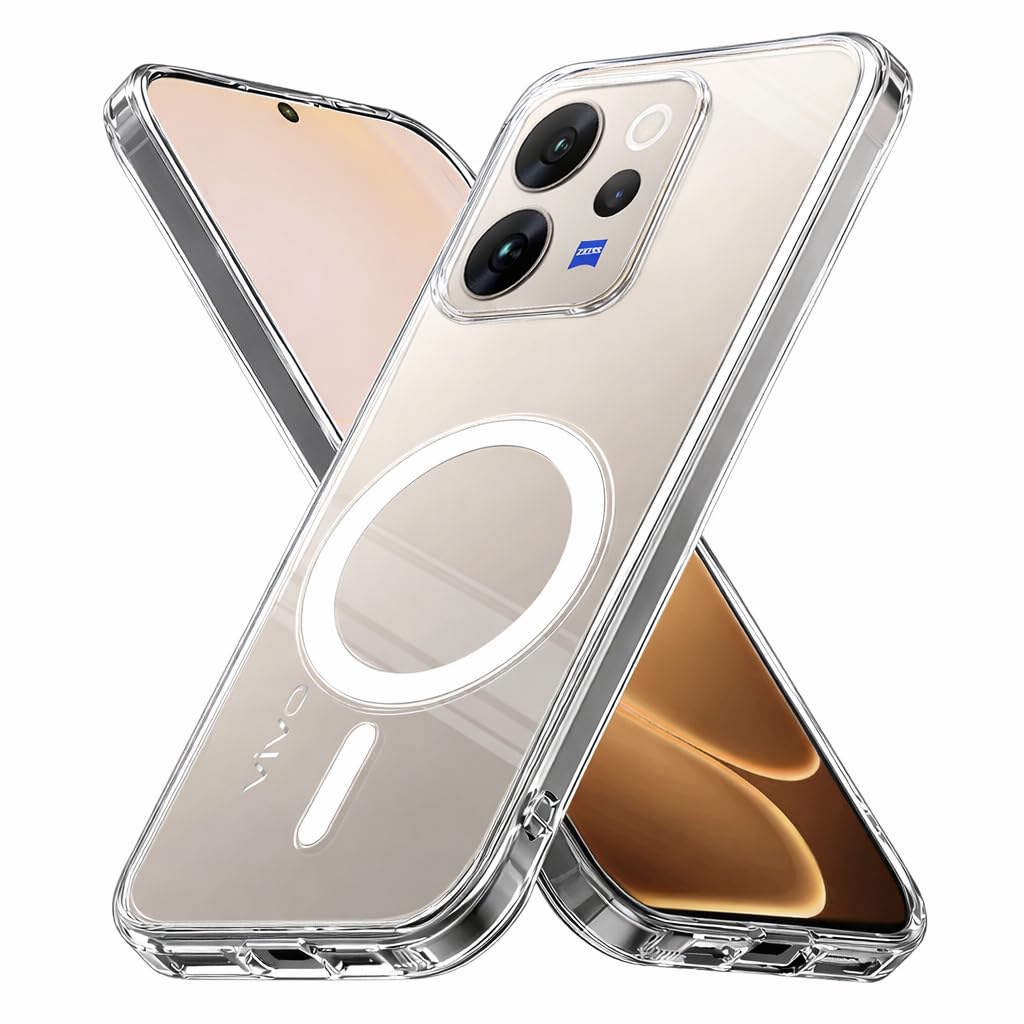 Magnetic Case for Vivo V70 5G /Vivo V70 Elite 5G Clear Compatible with MagSafe