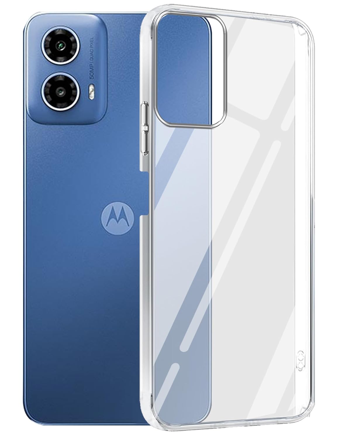 Motorola G34 ( Lifetime Anti-Yellow Clear Back Cover)