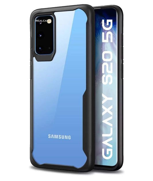 Samsung S20 Back Cover (Black Bumper)