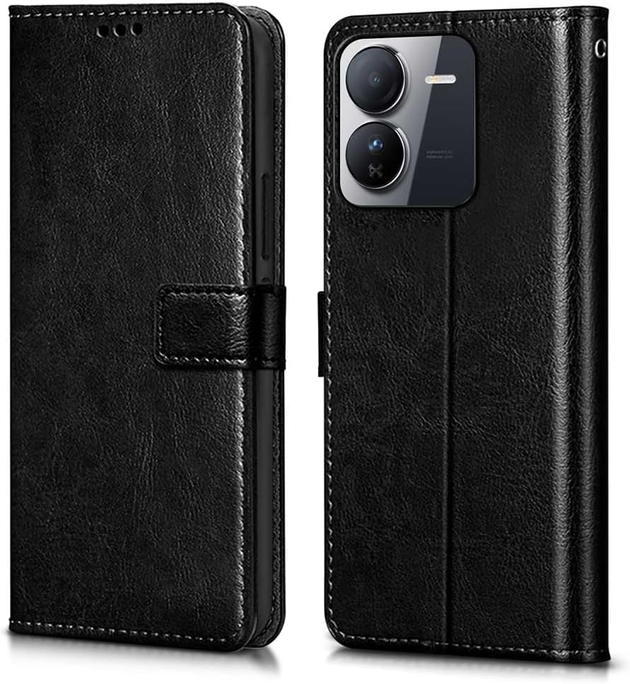 Leather Wallet Cover for iQOO Z9 5G