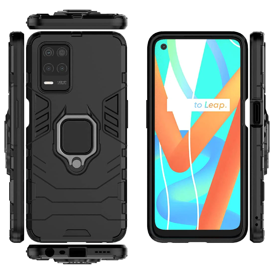 Hybrid Rugged Armor Kickstand Case for Realme 8 5G/8s 5G