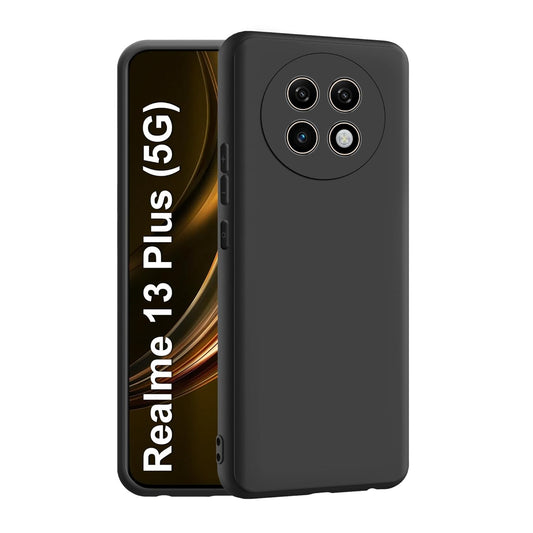 Realme 13 Plus 5G ( Black Silicone Cover)