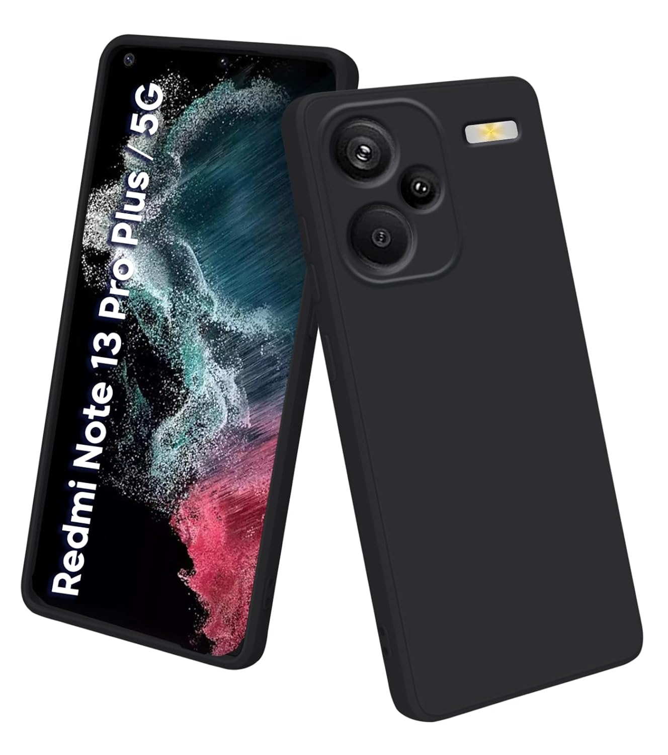 Redmi Note 13 Pro Plus (5G) (Black Silicone Cover)