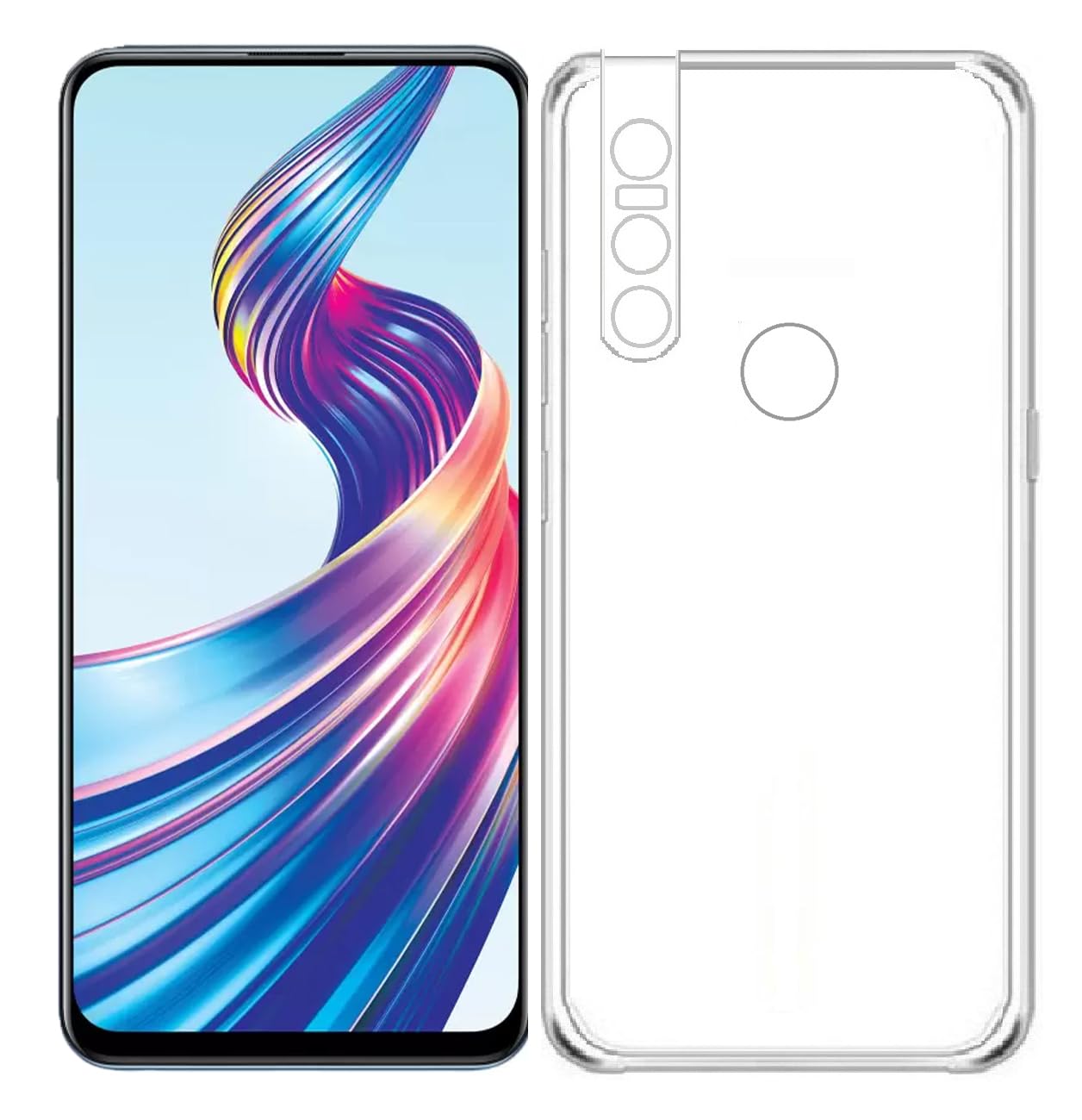 Vivo V15 (Lifetime Anti-Yellow Clear Back Cover)