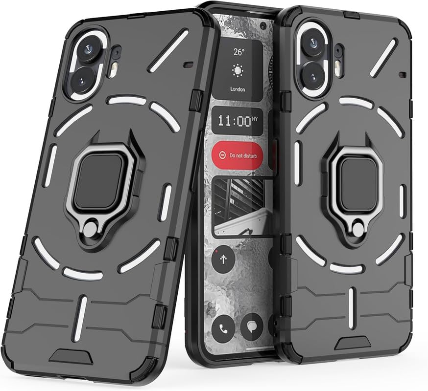 For Nothing Phone 2 Back Cover Case Hybrid Armor |Ring Holder Kickstand