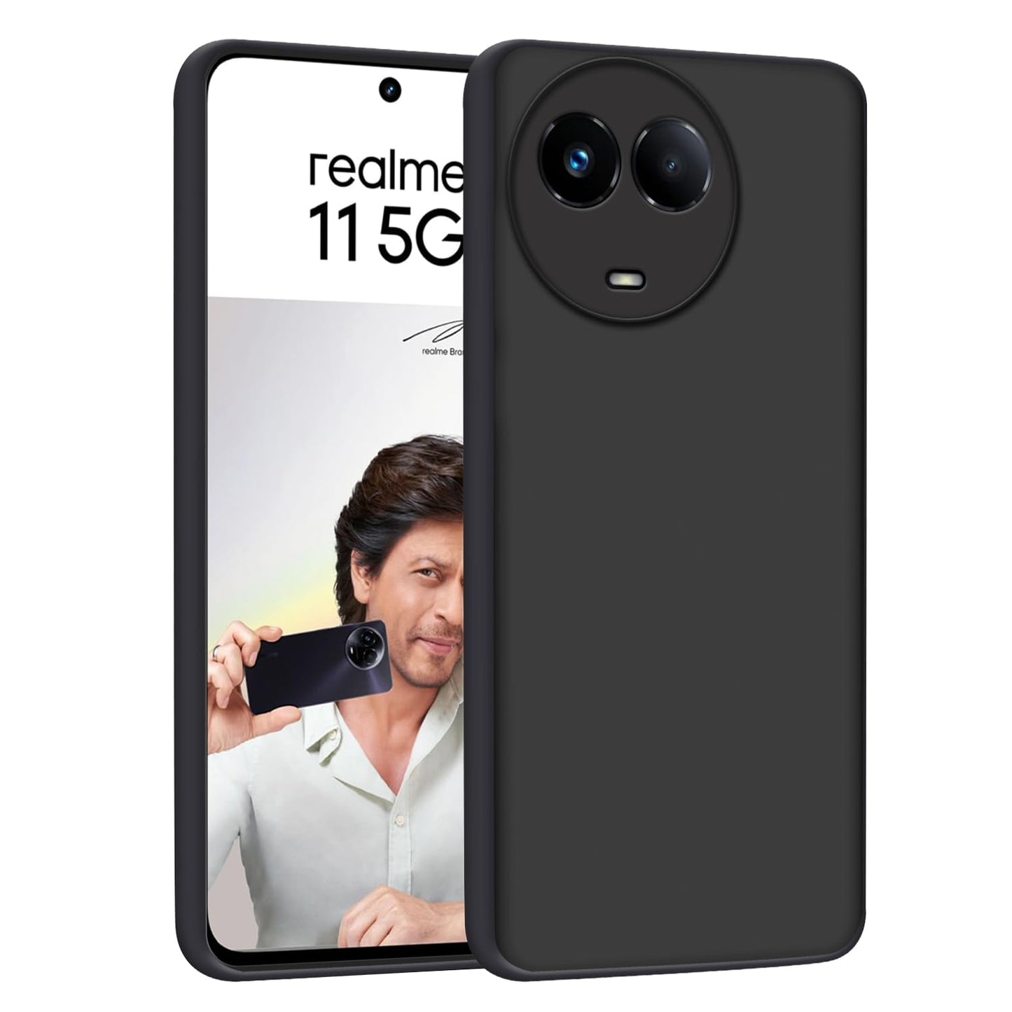 Realme 11 5G/11X 5G/C67 ( Black Silicone Cover)
