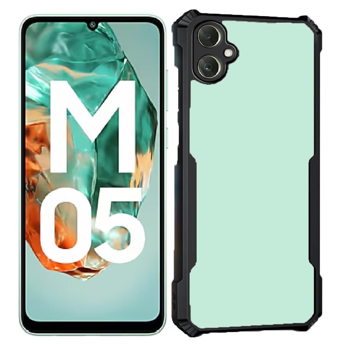Samsung A05/ F05/ M05 Back Cover (Black Bumper)