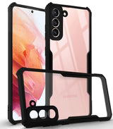 Samsung S21 Back Cover (Black Bumper)