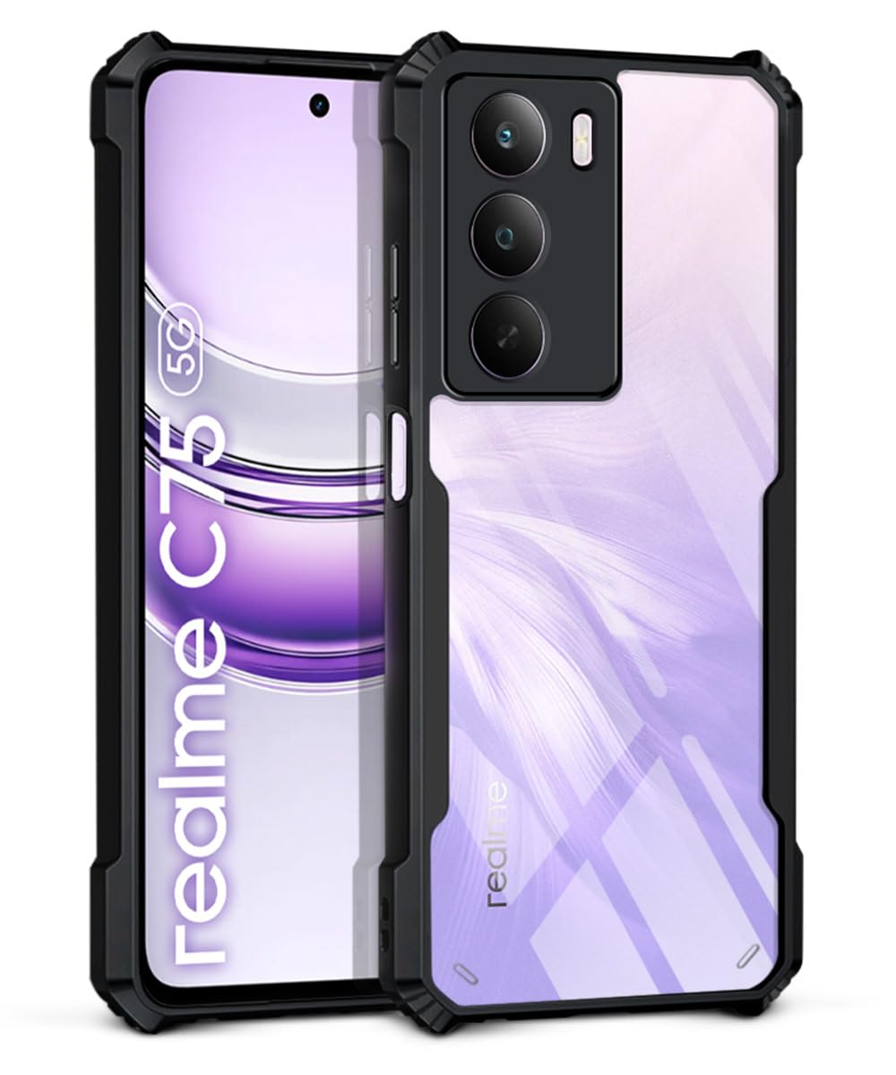 Realme C75 Back Cover (Black Bumper)