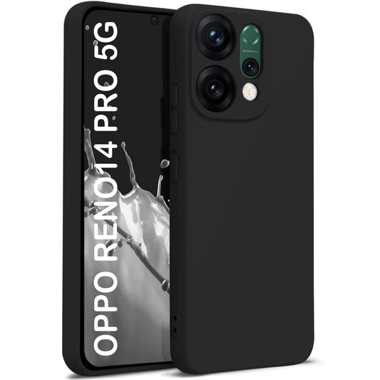 Oppo Reno 14 Pro 5G ( Black Silicone Cover)
