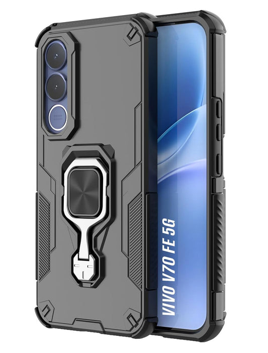 For Vivo V70 FE Back Cover Case Hybrid Armor |Ring Holder Kickstand