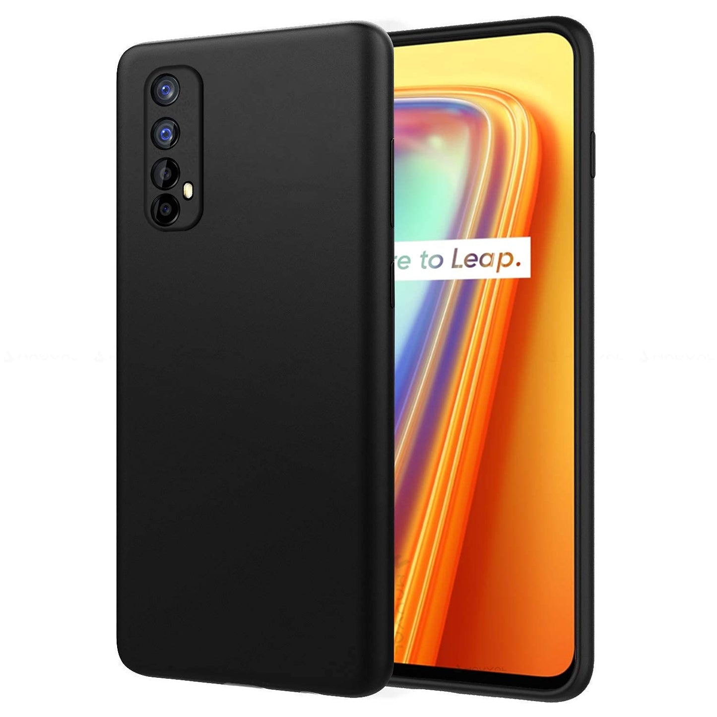 Realme 7/Narzo 20 Pro ( Black Silicone Cover)