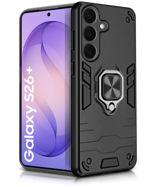 For Samsung S26 Plus Back Cover Case Hybrid Armor |Ring Holder Kickstand