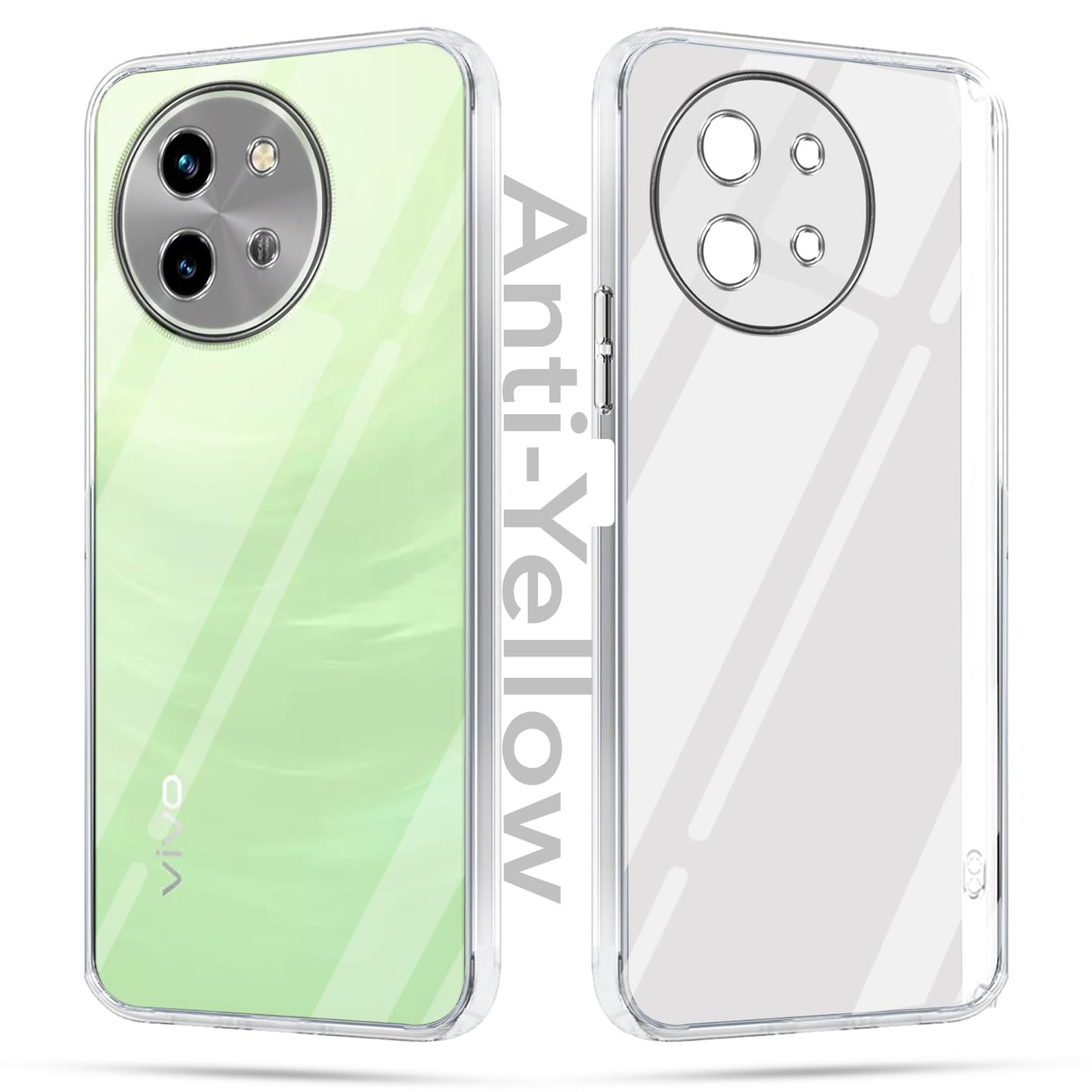 Vivo T3x (Lifetime Anti-Yellow Clear Back Cover)