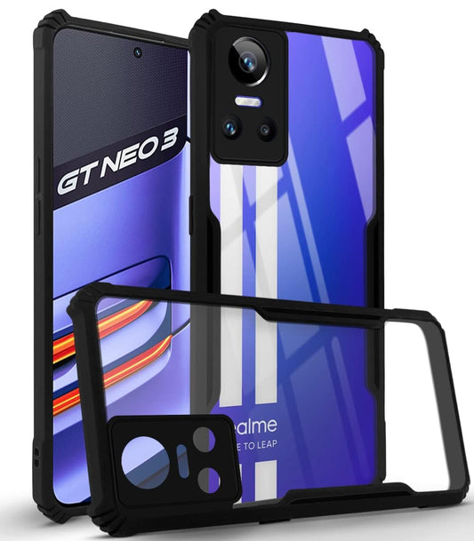 Realme GT Neo 3 Back Cover (Black Bumper)