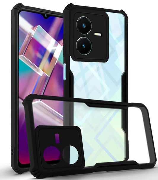 VIVO Y22 / Y22s Back Cover (Black Bumper)