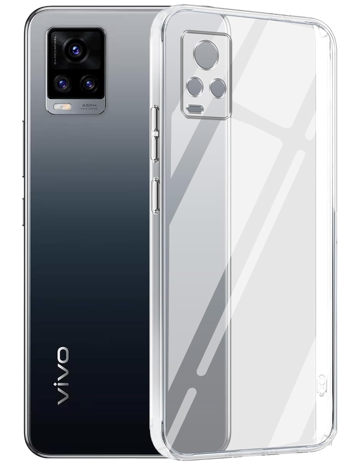 Vivo Y73/V21E 4G( Lifetime Anti-Yellow Clear Back Cover)