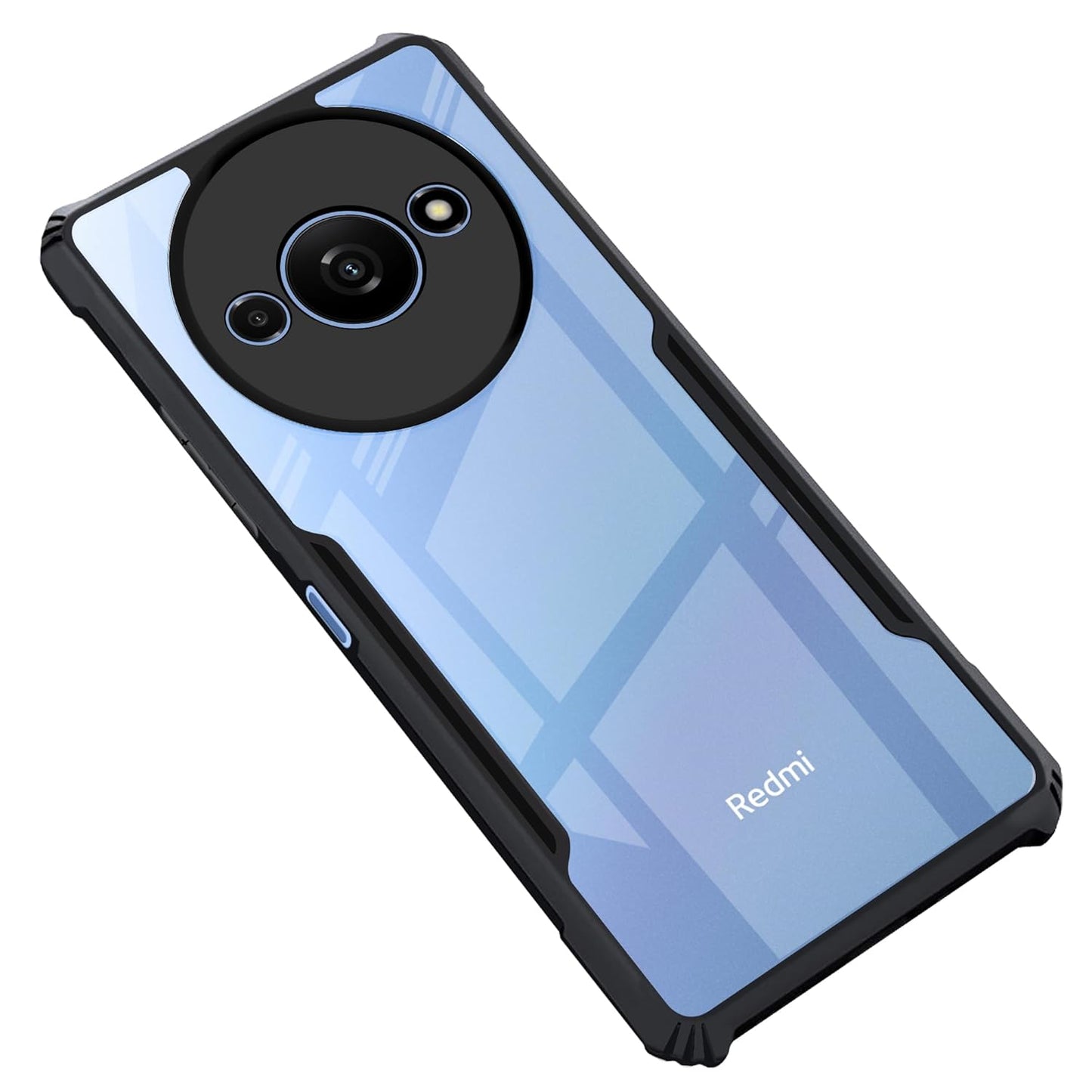 Poco C61 Back Cover (Black Bumper)