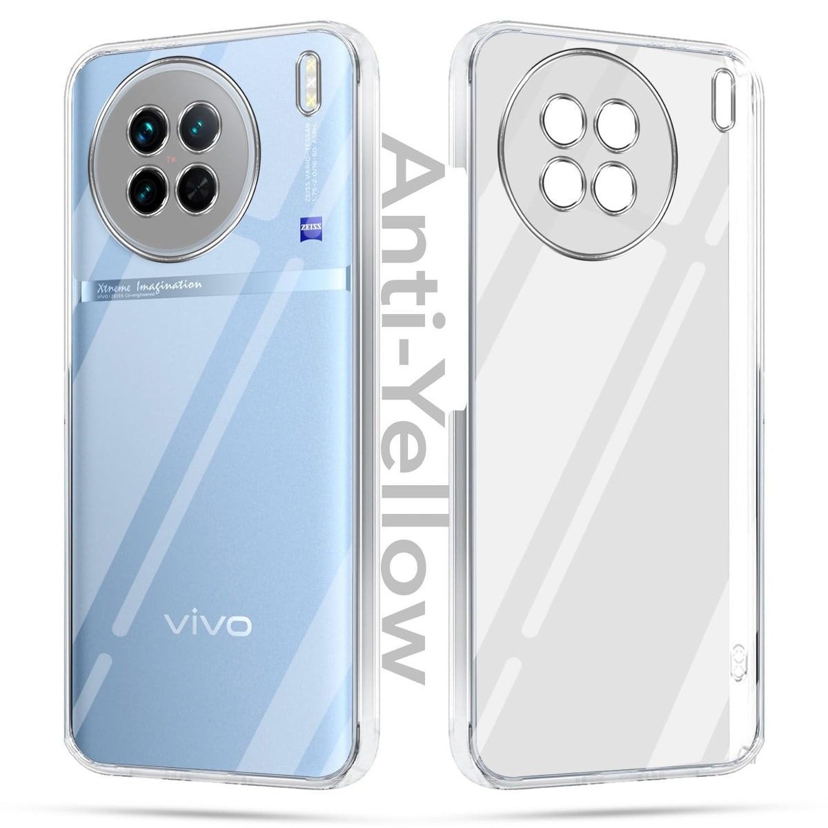 Vivo X90 5G (Lifetime Anti-Yellow Clear Back Cover)