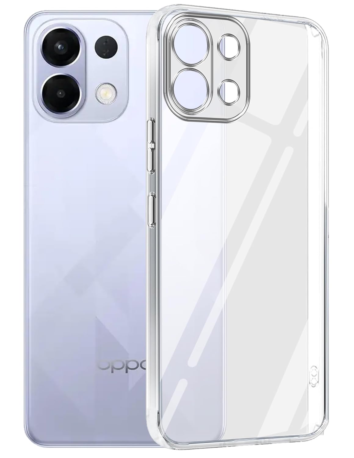 Oppo K13X (Lifetime Anti-Yellow Clear Back Cover)