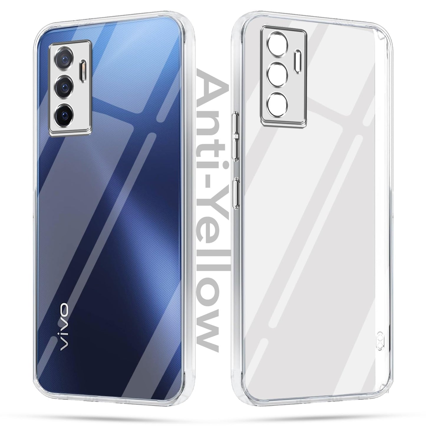 Vivo V21E 5G (Lifetime Anti-Yellow Clear Back Cover)