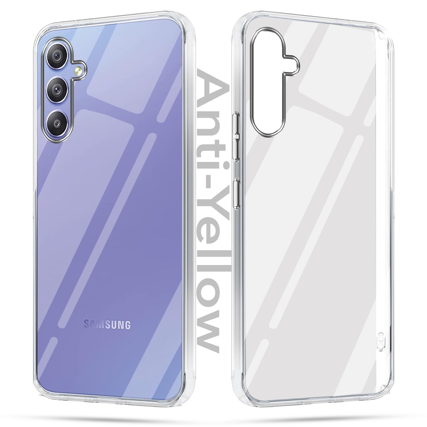 Samsung A34 5G (Lifetime Anti-Yellow Clear Back Cover)