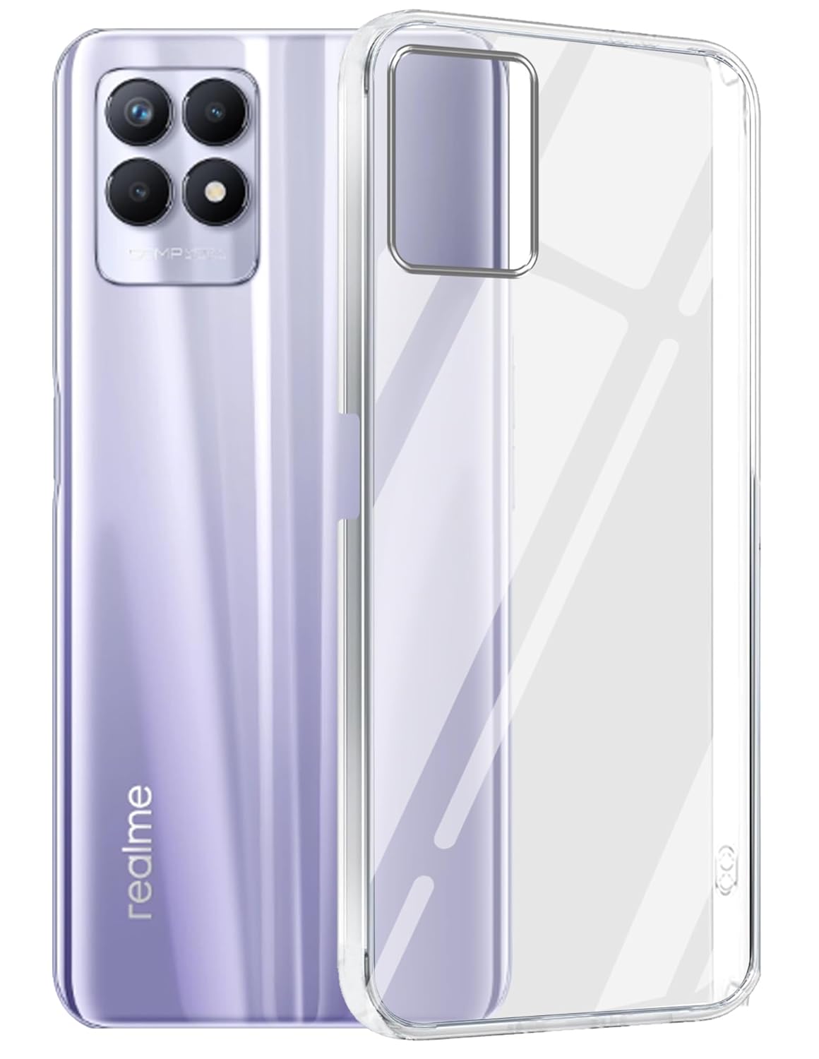 Realme Narzo 50 5G/ Realme 8i (Lifetime Anti-Yellow Clear Back Cover)