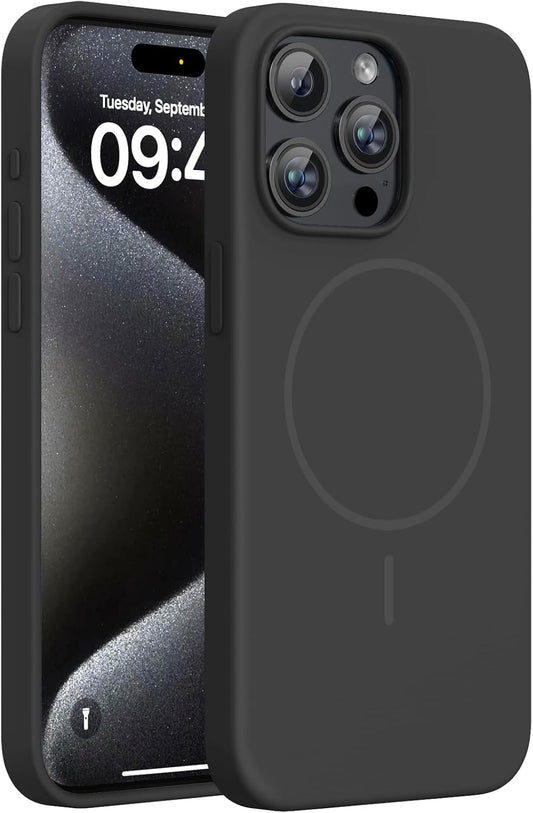 Miracase Silicone & Magnetic for iPhone 15 Pro Max Case