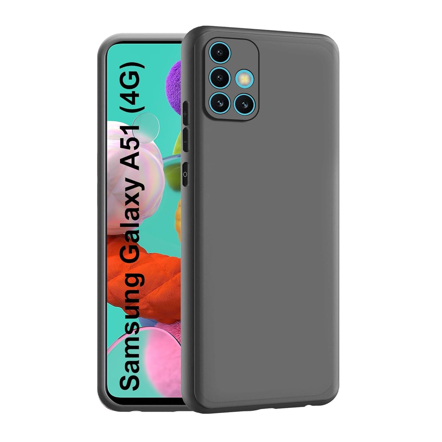 Samsung A51 (Black Silicone Cover)
