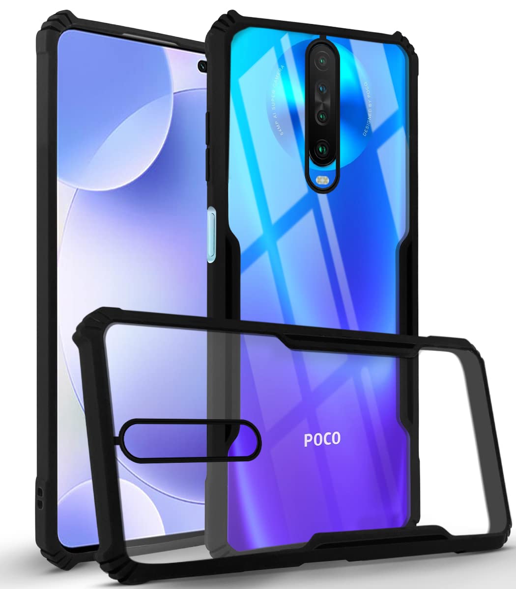 Poco X2 Back Cover (Black Bumper)