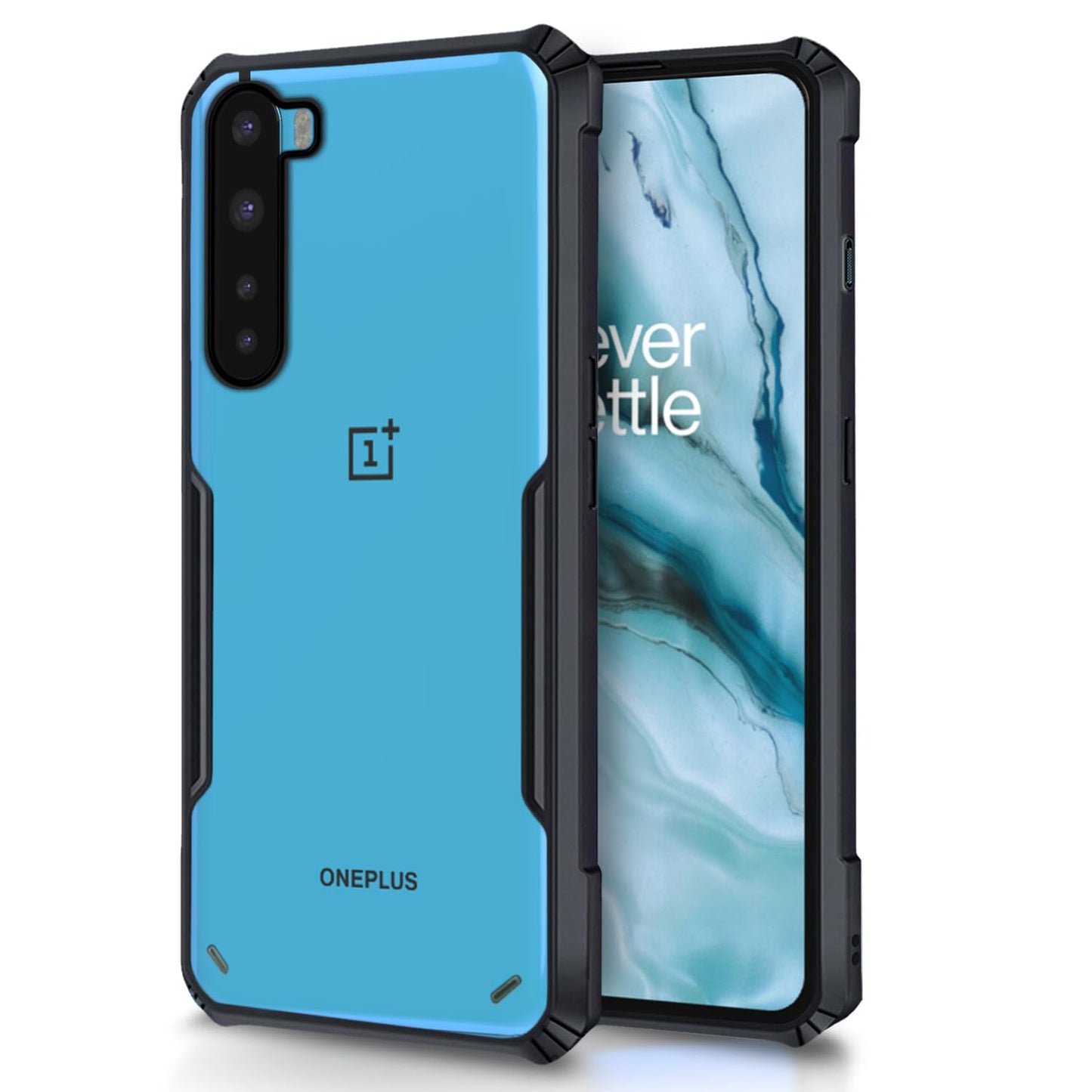 Oneplus Nord (5G) Back Cover (Black Bumper)
