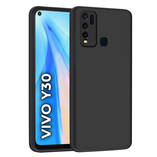 Vivo Y30/Y50 ( Black Silicone Cover)