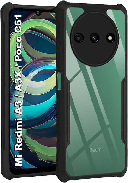 Redmi A3X Back Cover (Silicone Border)