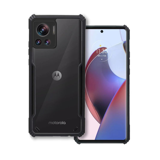 Moto Edge 30 ultra 5g  Back Cover (Black Bumper)