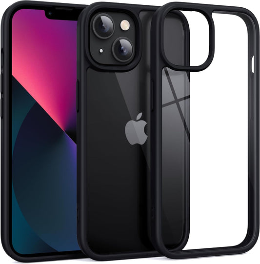 iPhone 13 Hard Clear Back Silicone Edge Four Corner Airbags Phone Cover