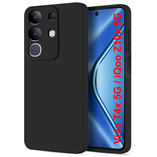 iQOO Z10x 5G ( Black Silicone Cover)