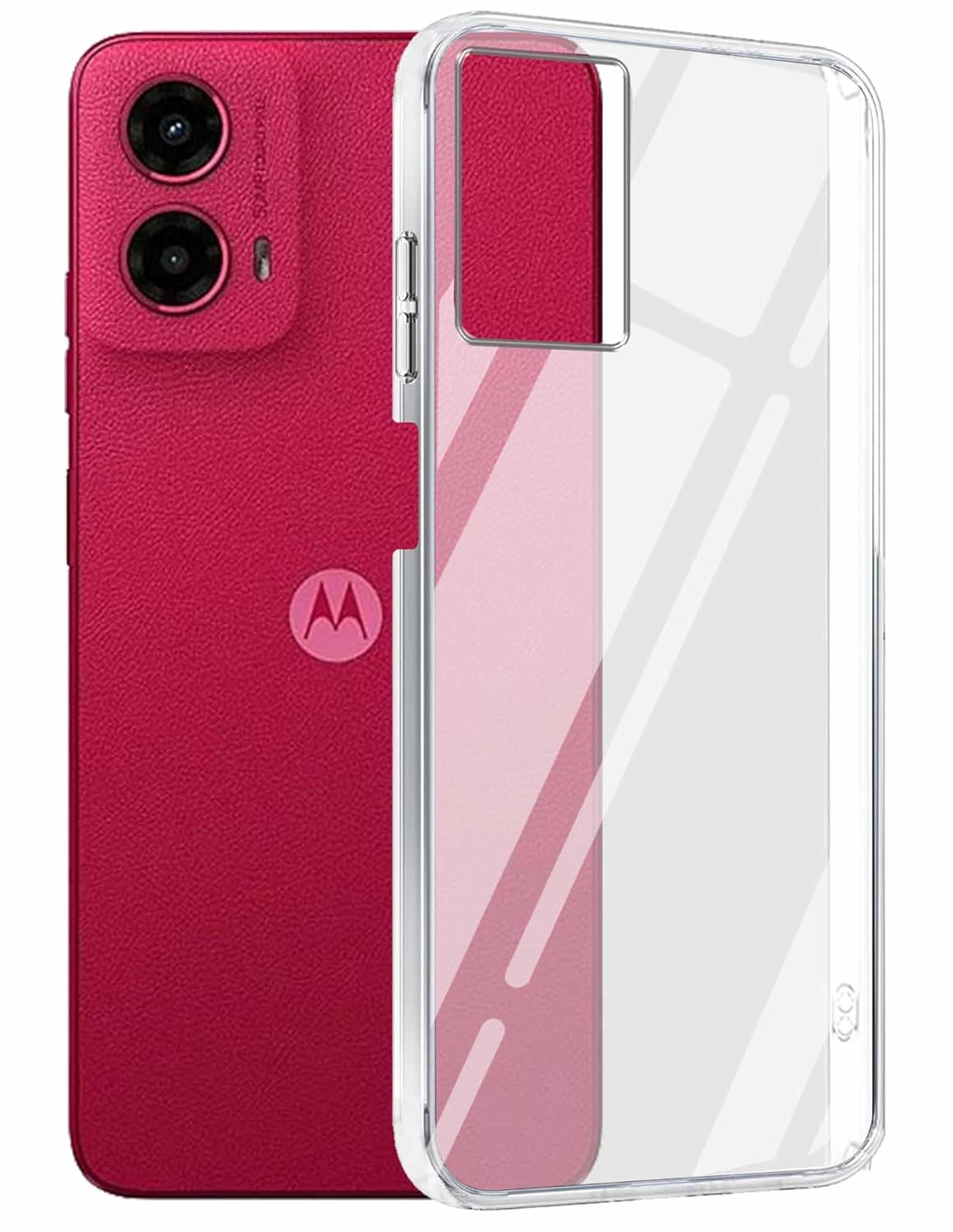 Motorola G45 (5) ( Lifetime Anti-Yellow Clear Back Cover)