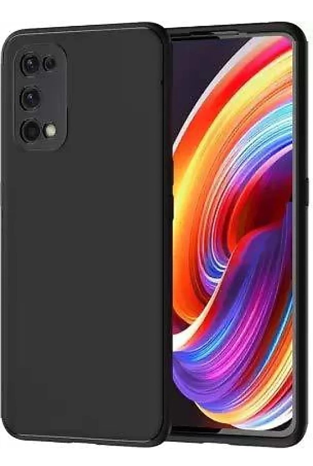 Realme X7 Pro ( Black Silicone Cover)