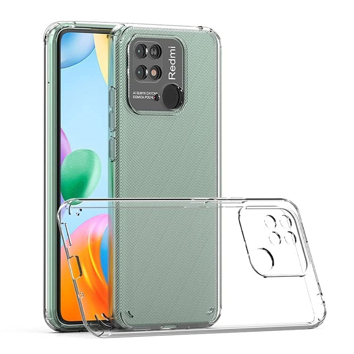 Redmi 10/10 Power (Lifetime Anti-Yellow Clear Back Cover)