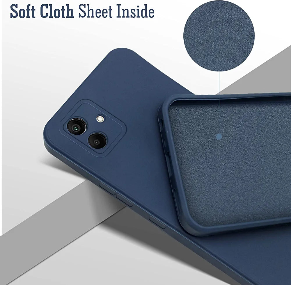 Samsung A04 E / F04 / M04 Back Cover ( Silicone + Cloth) soft